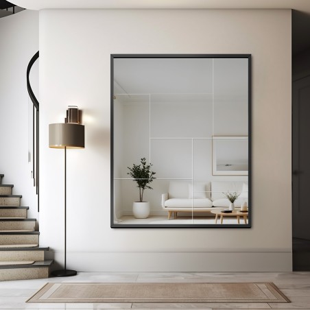 Moderne spiegel van Mirrors - TETRIS - in een mooie zwarte lijst