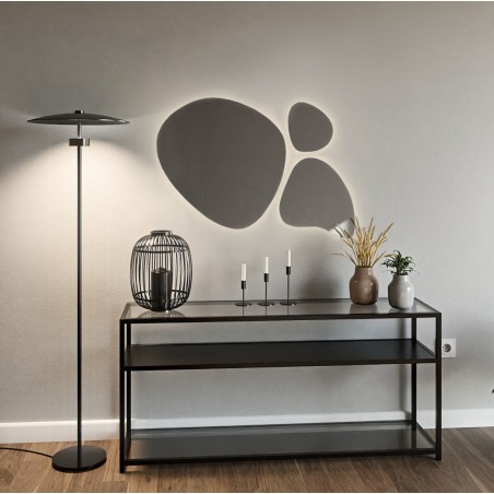 Set van drie organische spiegels met verlichting - FLORA LED