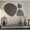 Set van drie organische spiegels met verlichting - FLORA LED