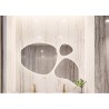 Set van drie organische spiegels met verlichting - FLORA LED