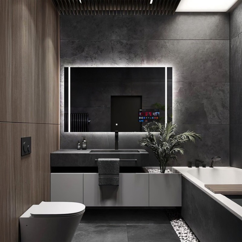 Slimme badkamerspiegel met verlichting - FLAWIA SMART LED