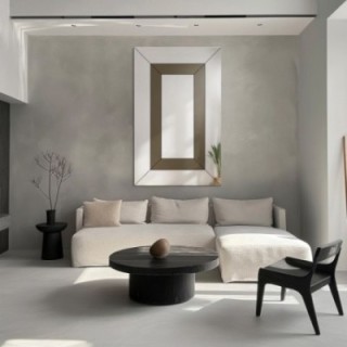 Decoratieve tweekleurige glamourspiegel - INES