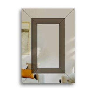 Decoratieve tweekleurige glamourspiegel - INES