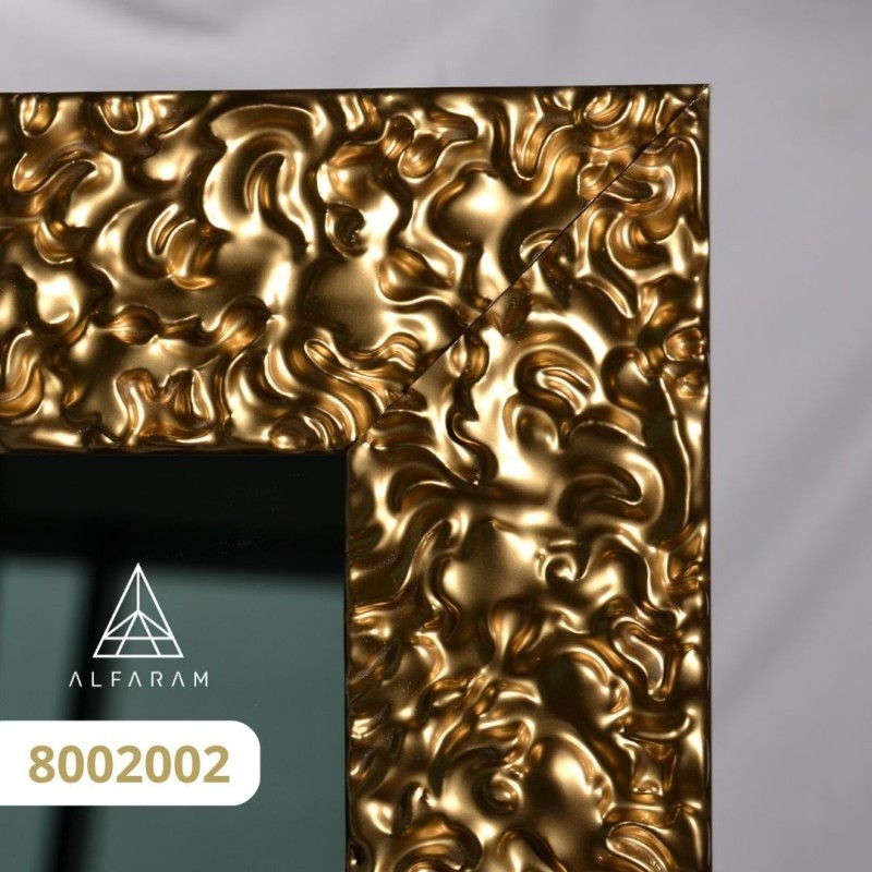 Luxe wandspiegel in gouden lijst met verouderd paneel – 8002002 – JULIA SILVER