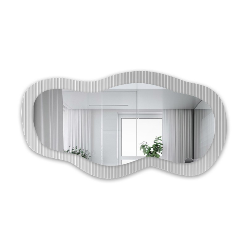 Decoratieve spiegel op ornamentglas Estriado – LUXORA GLASORI