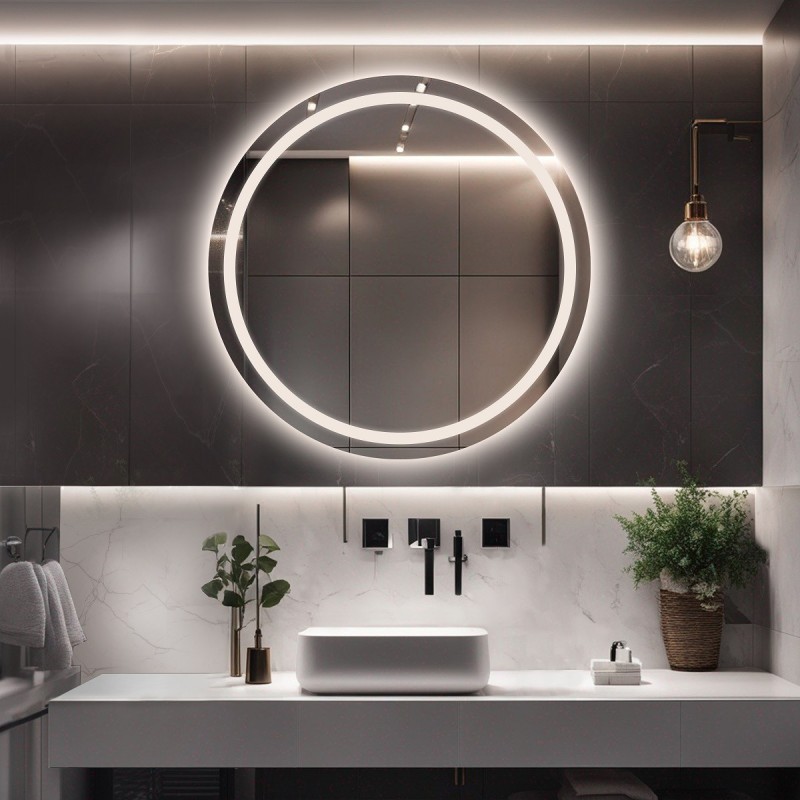 Ronde badkamerspiegel met verlichting MAIA LED
