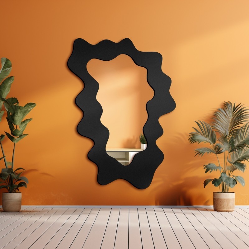 Onregelmatige spiegel in mdf lijst - BLOBS MISTY