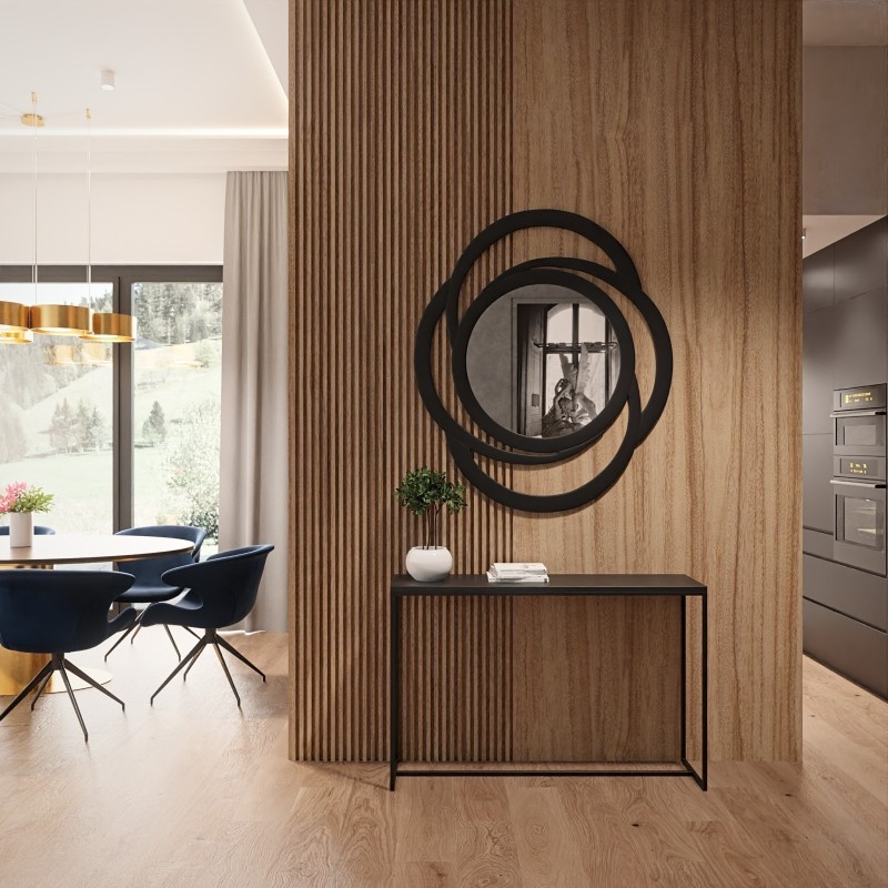 Decoratieve spiegel voor kaptafel in mdf lijst - ARIA - lijstkleur naar keuze