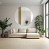 Ronde decoratieve spiegel met gouden streep - BONA