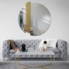 Ronde decoratieve spiegel met gouden streep - BONA