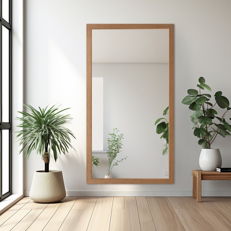 Spiegel met houten lijst – 8503 – lijstkleur naar keuze