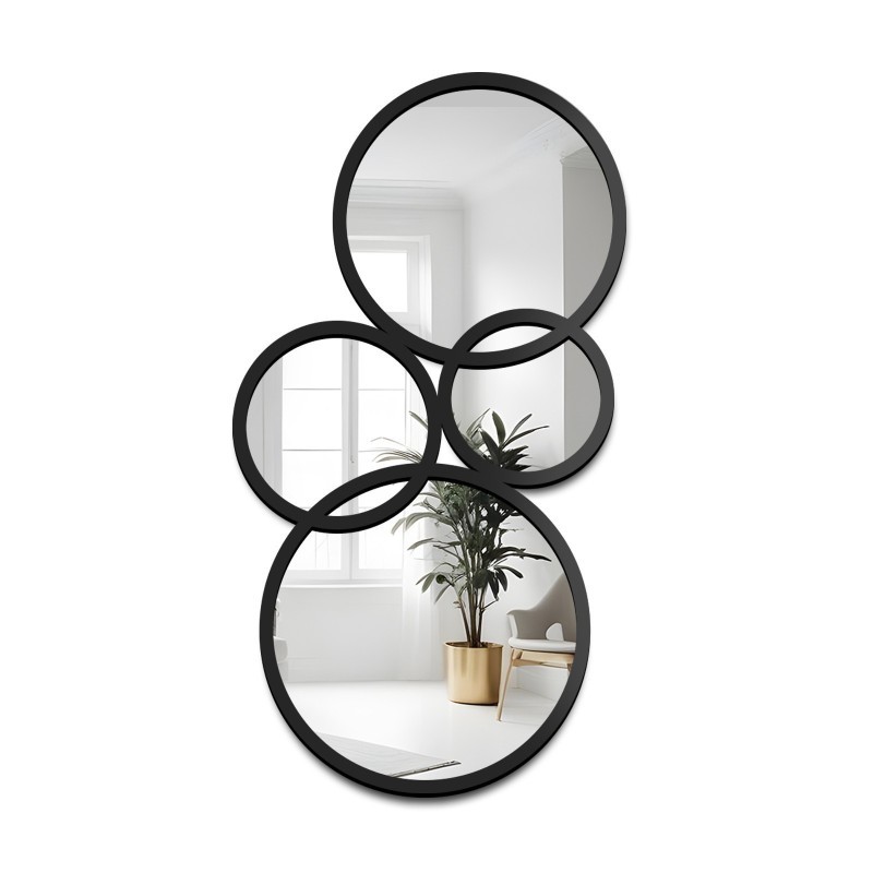 Decoratieve spiegel in zwarte MDF lijst - BELM - lijstkleur naar keuze
