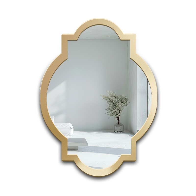Wandspiegel in retro stijl in lijst - CHARM