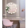 Ronde kaptafel spiegel met LED verlichting - HOLLYWOOD