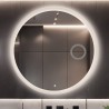 Ronde badkamerspiegel met zoomspiegel en schakelaar - CAPELLA LED PREMIUM