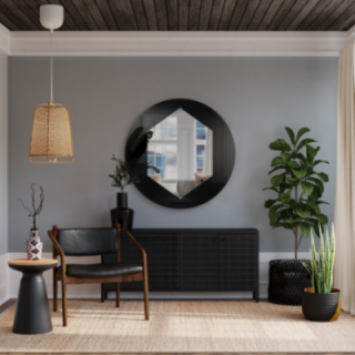 Decoratieve ronde spiegel - KRAFT