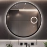 Badkamer ronde spiegel in lijst met zoom ledspiegel - OTTO LED PREMIUM