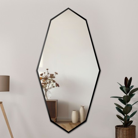 Decoratieve spiegel met scherpe organische vorm in lijst - RIOLIT IN FRAME