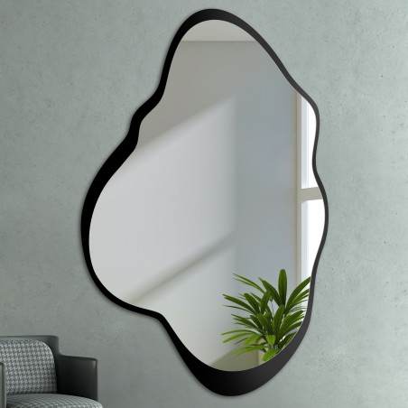 Onregelmatig gevormde spiegel in mdf lijst - POCO IN EEN FRAME
