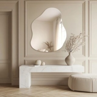 Decoratieve spiegel met organische vorm - STONE