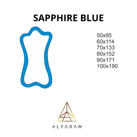 Onregelmatige blauwe spiegel - SAPPHIRE BLUE