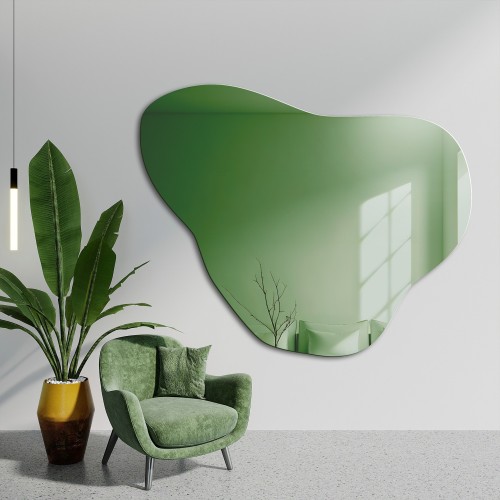 Onregelmatige groene spiegel - LEAFY GREEN