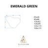 Onregelmatige groene spiegel - EMERALD GREEN