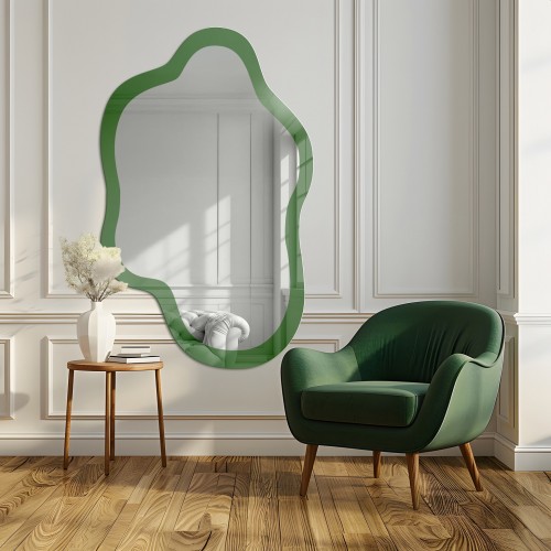 Onregelmatige groene spiegel - LEAFY GREEN