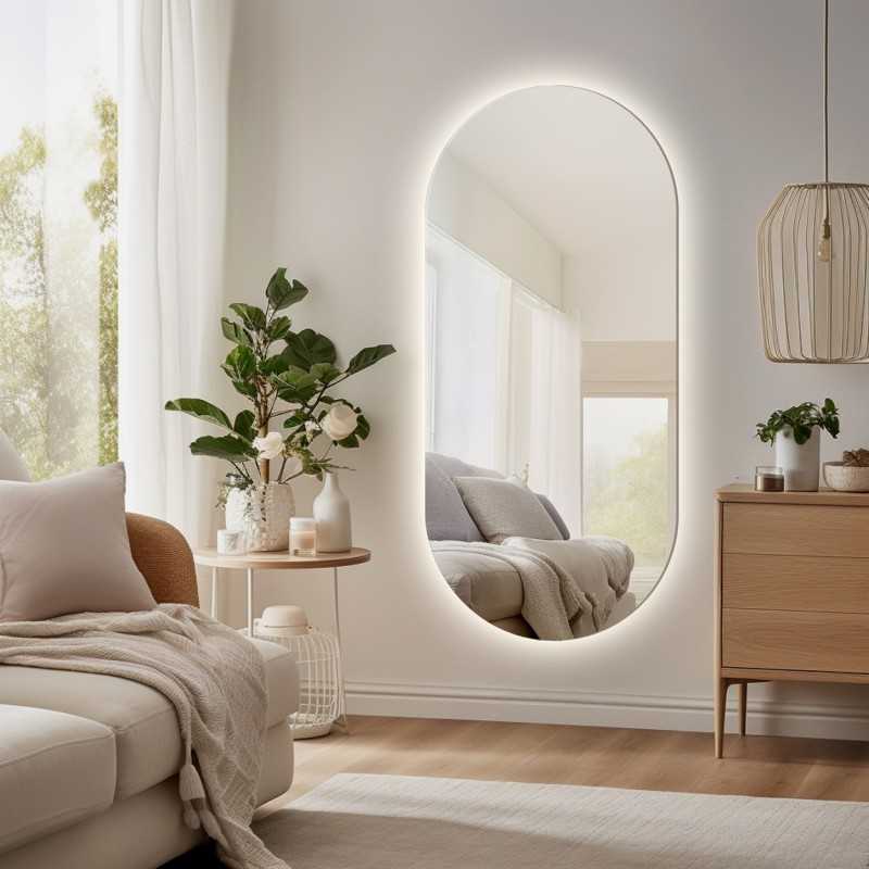 Ovale spiegel met verlichting - NIKO LED