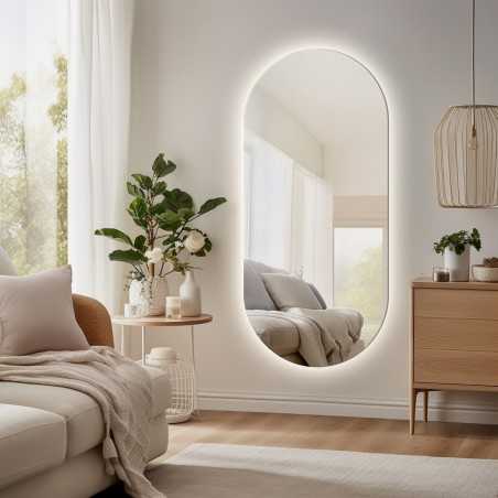 Ovale spiegel met verlichting - NIKO LED