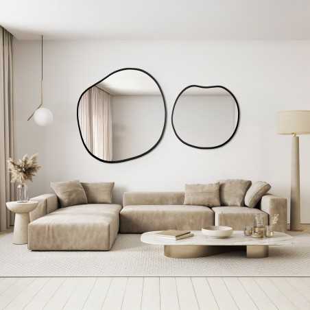 Set van organische spiegels in een frame - SODALIT IN A FRAME