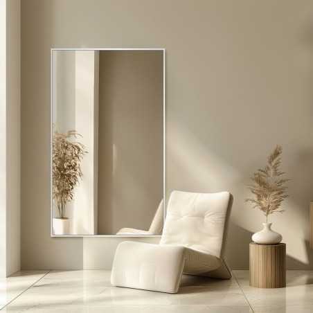Rechthoekige spiegel in minimalistische zwarte lijst- 1201 - lijstkleur naar keuze
