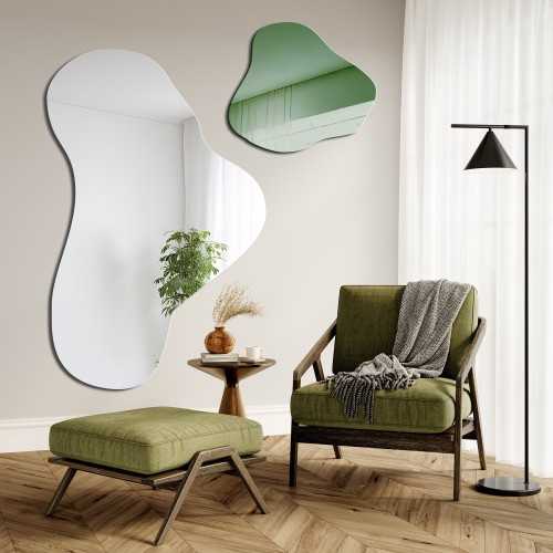 Onregelmatige groene spiegel - LEAFY GREEN