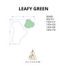 Onregelmatige groene spiegel - LEAFY GREEN