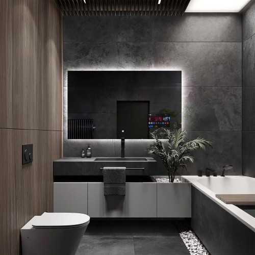 Slimme badkamerspiegel met verlichting- AGIS SMART LED