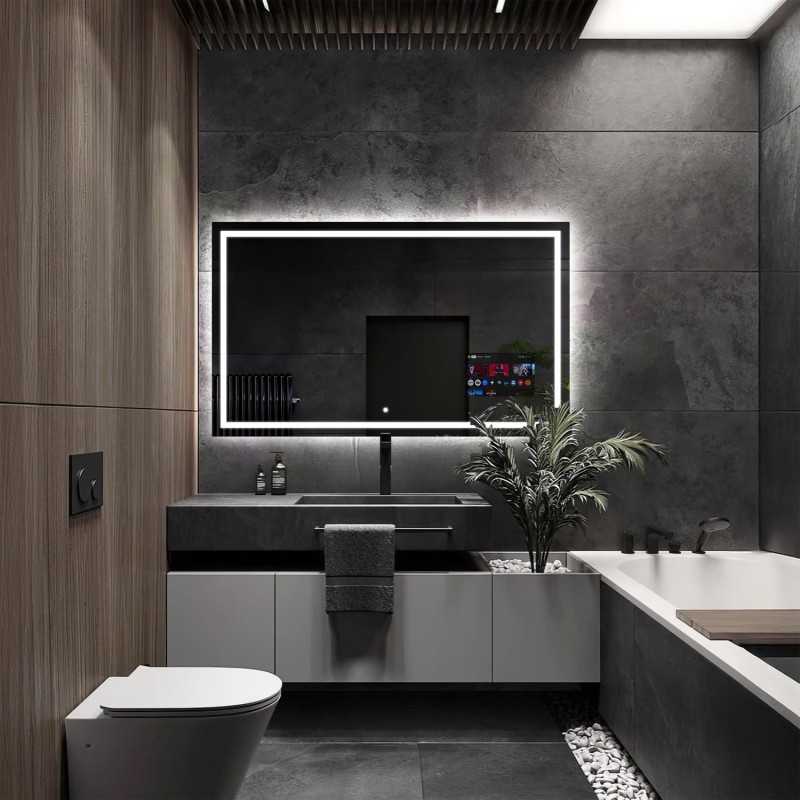 Slimme badkamerspiegel met verlichting - EMI SMART LED Slimme badkamerspiegel met verlichting - EMI SMART LED