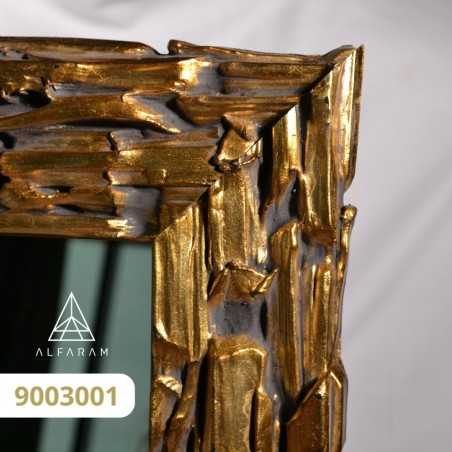 Luxe wandspiegel in rijkelijk versierde gouden lijst - 9003001