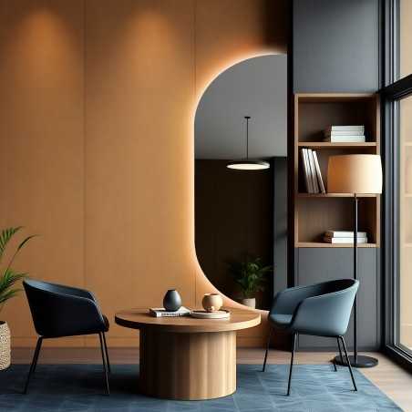 Spiegel met onregelmatige vorm en verlichting - NOE LED