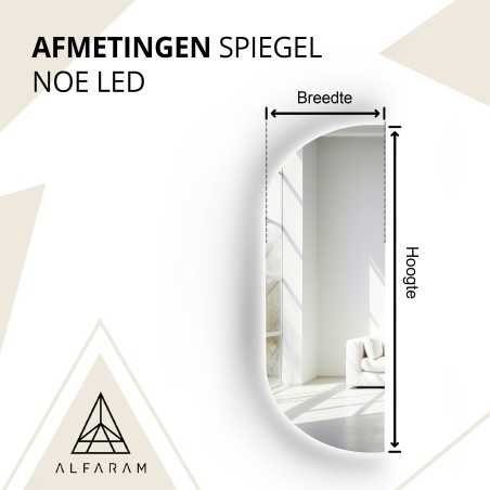 Spiegel met onregelmatige vorm en verlichting - NOE LED