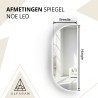 Spiegel met onregelmatige vorm en verlichting - NOE LED