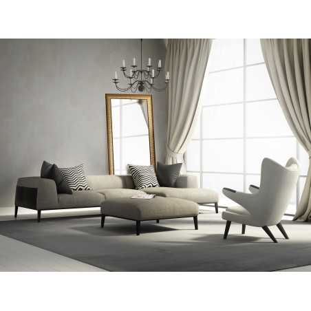 Moderne spiegel in rijke houten lijst - 7005 - lijstkleur naar keuze