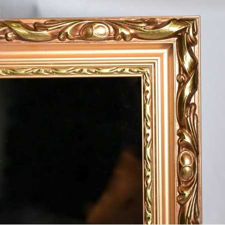 Spiegel in gouden sierlijke houten lijst - 5004003
