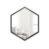 Geometrisch gevormde spiegel in een frame - HEXA IN A FRAME