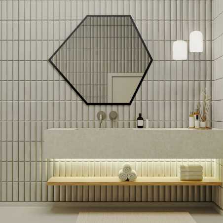 Geometrisch gevormde spiegel in een frame - GEOME IN A FRAME