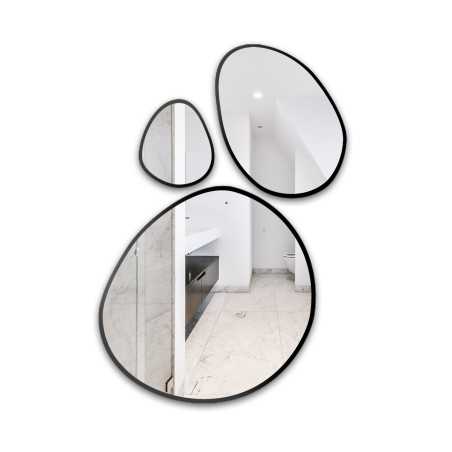 Set van drie ingelijste organische spiegels - OPALIT IN FRAME