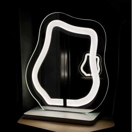 Cosmeticaspiegel met gezandstraalde verlichting - FLOW LED PETITE