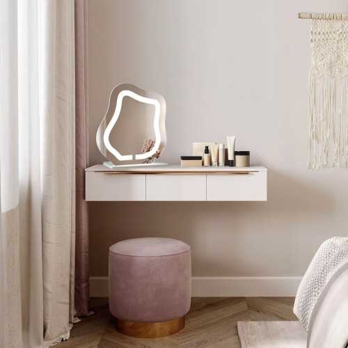 Cosmeticaspiegel met gezandstraalde verlichting - FLOW LED PETITE