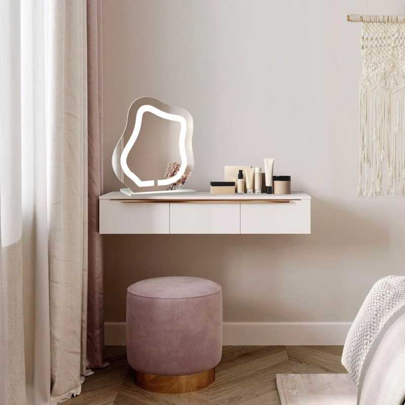 Cosmeticaspiegel met gezandstraalde verlichting - FLOW LED PETITE