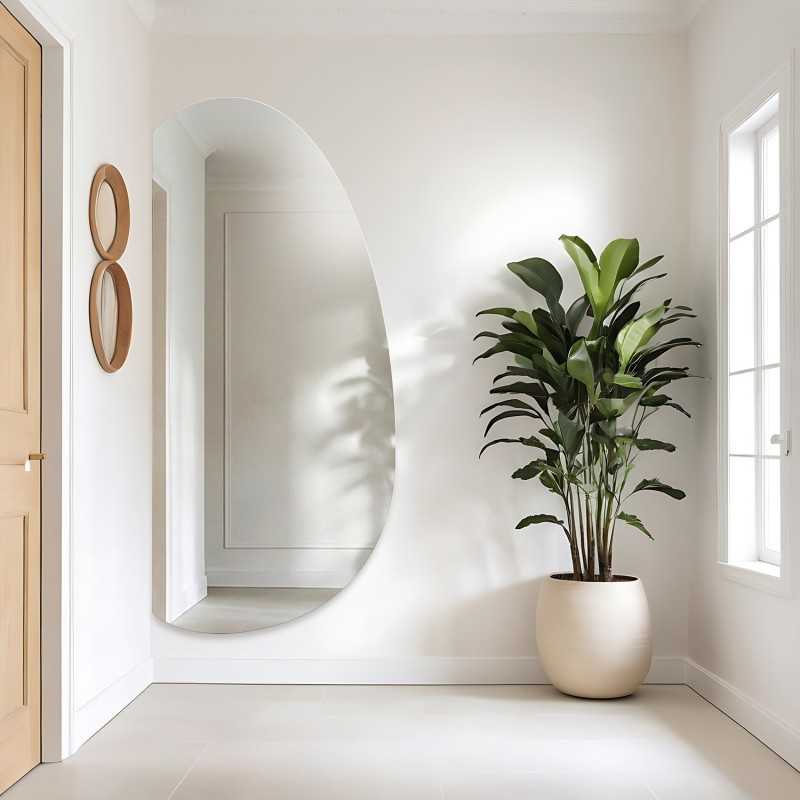 Organisch gevormde spiegel – TURMALIN