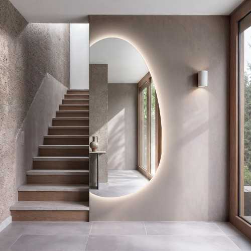 Organisch gevormde spiegel – TURMALIN